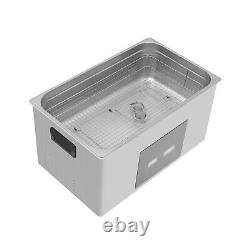 30L Ultrasonic Cleaner Stainless Steel Industry Heated Heater Dual Frequency CE