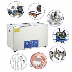 30l Qt Ultrasonic Cleaner 600W Digital Heated Industrial Parts with Timer & Heater