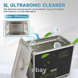 3L 120W Commercial Professional Ultrasonic Cleaner with Digital Timer and Heat