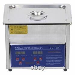 3L/3.2L 120W Ultrasonic Cleaner Digital Display Timed Heating Clean Machine 110V