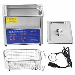 3L/3.2L Ultrasonic Cleaner Digital Display Timed Heated Cleaning Machine 40Khz