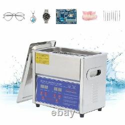 3L/3.2L Ultrasonic Cleaner Digital Display Timed Heated Cleaning Machine 40Khz