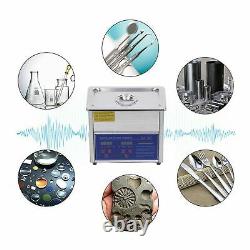 3L/3.2L Ultrasonic Cleaner Digital Display Timed Heated Cleaning Machine 40Khz