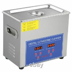 3L Digital Cleaning Machine Ultrasonic Cleaner Bath Tank with Timer Heated Cleaner