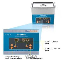 3L Digital Ultrasonic Cleaner Medical Industry Stainless Steel Heated Timer Tank