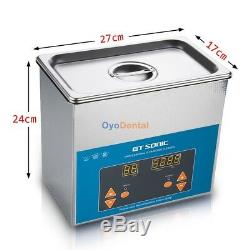 3L Digital Ultrasonic Cleaner Medical Industry Stainless Steel Heated Timer Tank