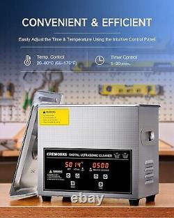 3L Digital Ultrasonic Cleaner with Heater & Timer Effortless Cleaning Solution