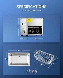 3L Digital Ultrasonic Cleaner with Heater & Timer Effortless Cleaning Solution