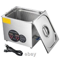 3L Square SS Ultrasonic Cleaner Silver Heat dissipation holes available