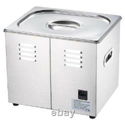 3L Square SS Ultrasonic Cleaner Silver Heat dissipation holes available