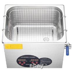 3L Square SS Ultrasonic Cleaner Silver Heat dissipation holes available