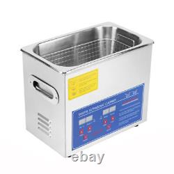 3L Stainless Steel Electric Ultrasonic Cleaner with Heater Digital Timer JPS-20A