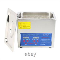 3L Stainless Steel Electric Ultrasonic Cleaner with Heater Digital Timer JPS-20A