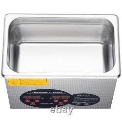 3L Stainless Steel Industry Sonic Heated Ultrasonic Cleaner Heater withTimer Tool