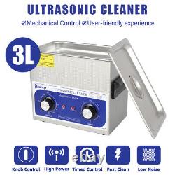 3L Stainless Steel Ultrasonic Cleaner Industry Heated Timer 40 KHz Washing Tool