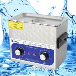 3L Stainless Steel Ultrasonic Cleaner Industry Heated Timer 40 KHz Washing Tool