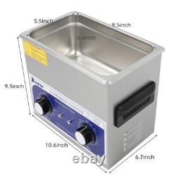 3L Stainless Steel Ultrasonic Cleaner Industry Heated Timer 40 KHz Washing Tool