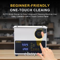3L Ultrasonic Cleaner, One-Touch Cleaning, Heating, Dual-Frequency, Sweep Fre