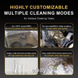 3L Ultrasonic Cleaner, One-Touch Cleaning, Heating, Dual-Frequency, Sweep Fre