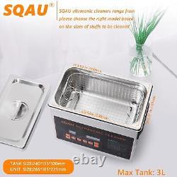 3L Ultrasonic Cleaner with Heat, Professional Ultrasonic Cleaner Machine Total