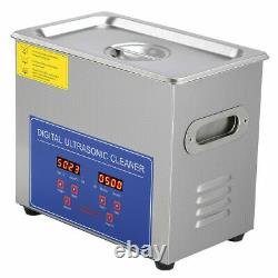 3l 120w Stainless Steel Digital Heated Industrial Ultrasonic Parts Cleaner Us