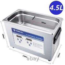 4.5L/1.2Gal 180W Professional Ultrasonic Cleaner Machine with 304 Stainless S