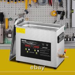 40KHz 6L Upgraded Ultrasonic Cleaner 400W Heater 180W Ultrasonic with Heater Timer