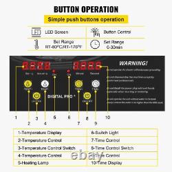 40kHz 15L Upgraded Ultrasonic Cleaner 600W Heater 360W Ultrasonic withHeater Timer