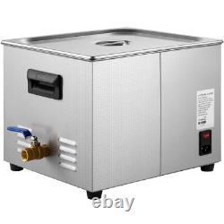 40kHz 15L Upgraded Ultrasonic Cleaner 600W Heater 360W Ultrasonic withHeater Timer