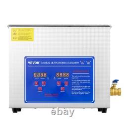 40kHz Commercial Ultrasonic Cleaner 6L with Digital Timer & Heater 110V
