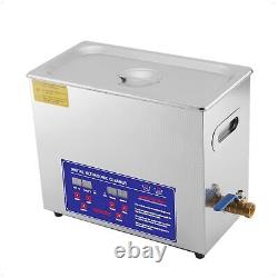 6.5/10L Ultrasonic Cleaner With Timer Heating Machine Digital Display Cleaner US