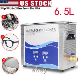 6.5L Ultrasonic Cleaner 180/300W Heating Bath For Metal Hardware Fuel Injector U