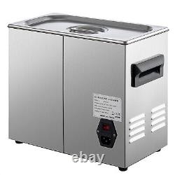 6L Commercial Ultrasonic Cleaner Sonic Cleaning Industry Heated withTimer 304 SUS