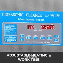 6L Digital Ultrasonic Cleaner with Heater 28/40KHz Cavitation Large Heating