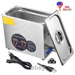 6L Digital stainless steel Ultrasonic Cleaner timer Fast heating Rust-resistant