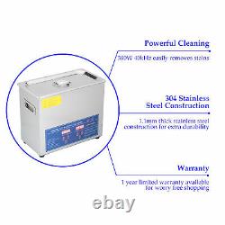 6L Liter Ultrasonic Cleaner Cleaning Equipment Industry Heated With Timer Heater