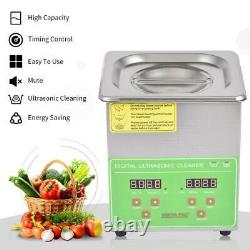 6L Professional Digital Ultrasonic Cleaner Machine with Timer Heated Cleaning