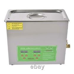 6L Professional Digital Ultrasonic Cleaner Machine with Timer Heated Cleaning