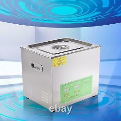 6L Stainless Steel Ultrasonic Cleaner Heater Heated Cleaning Machine with Timer