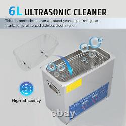 6L Ultrasonic Cleaner Cleaning Equipment Liter Industry Heated With Timer Digital