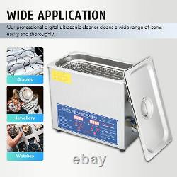 6L Ultrasonic Cleaner Cleaning Equipment Liter Industry Heated With Timer Digital