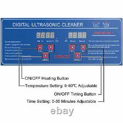 6L Ultrasonic Cleaner Cleaning Equipment Liter Industry Heated With Timer Digital