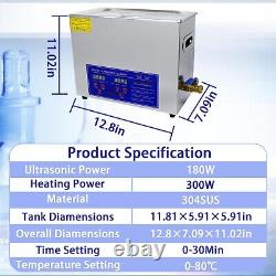 6L Ultrasonic Cleaner Heater with Timer Ultrasonic Cleaning Machine