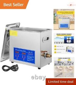 6L Ultrasonic Cleaner Powerful Cleaning Machine with Digital Timer&Heater