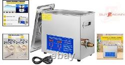 6L Ultrasonic Cleaner Powerful Cleaning Machine with Digital Timer&Heater