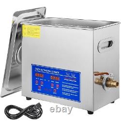 6L Ultrasonic Cleaner Powerful Cleaning Machine with Digital Timer&Heater