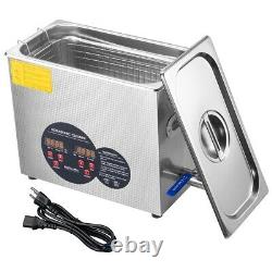 6L Ultrasonic Cleaner Stainless Steel Industry Heated Heater with Digital Timer