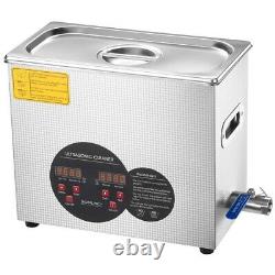 6L Ultrasonic Cleaner Stainless Steel Industry Heated Heater with Digital Timer