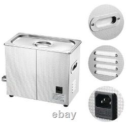 6L Ultrasonic Cleaner Stainless Steel Industry Heated Heater with Digital Timer