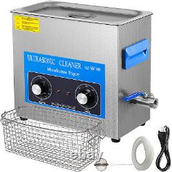 6L Ultrasonic Cleaner Stainless Steel Industry Heated Heater withTimer